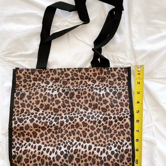 Brown & Black leopard print shoulder tote purse - Picture 2 of 4